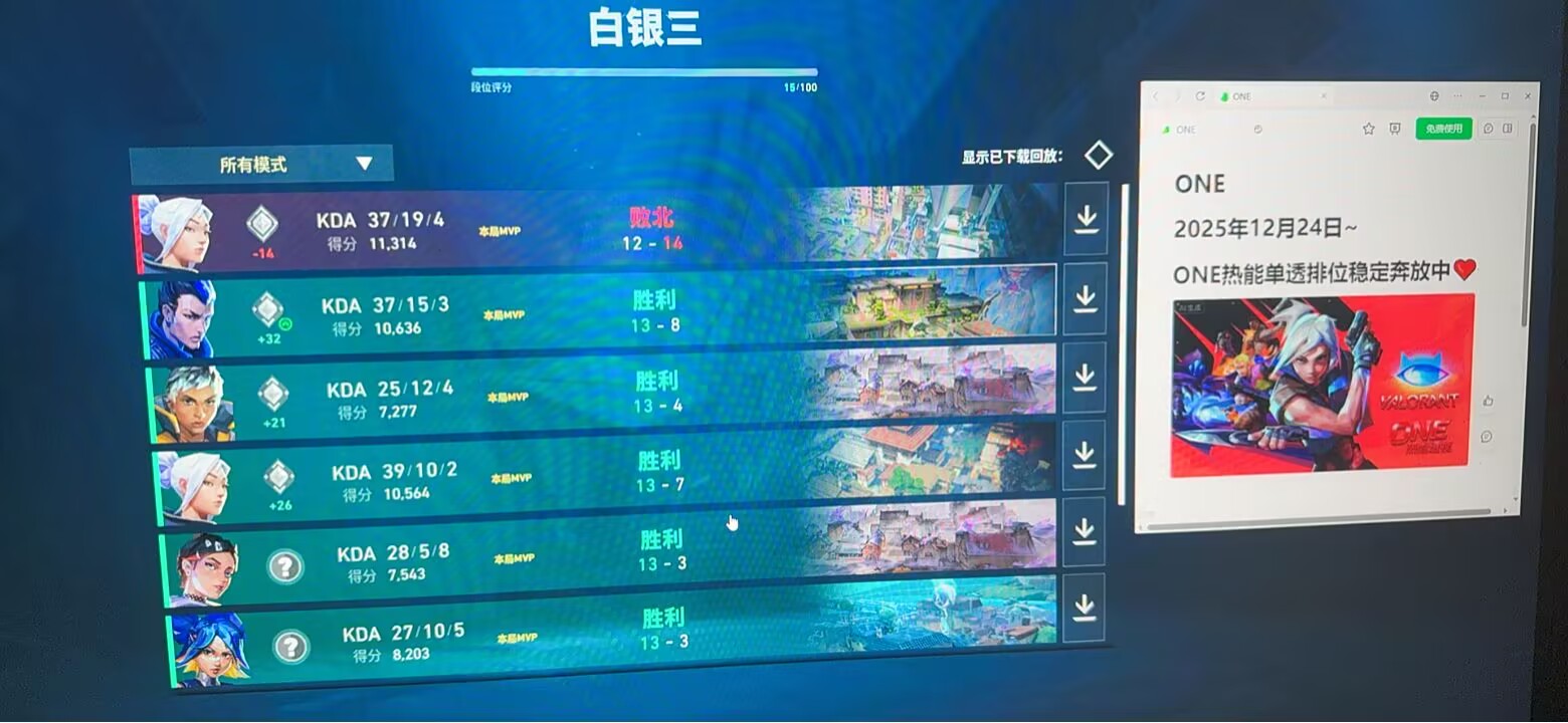 无畏契约辅助-ONE透视多功能科技  第2张